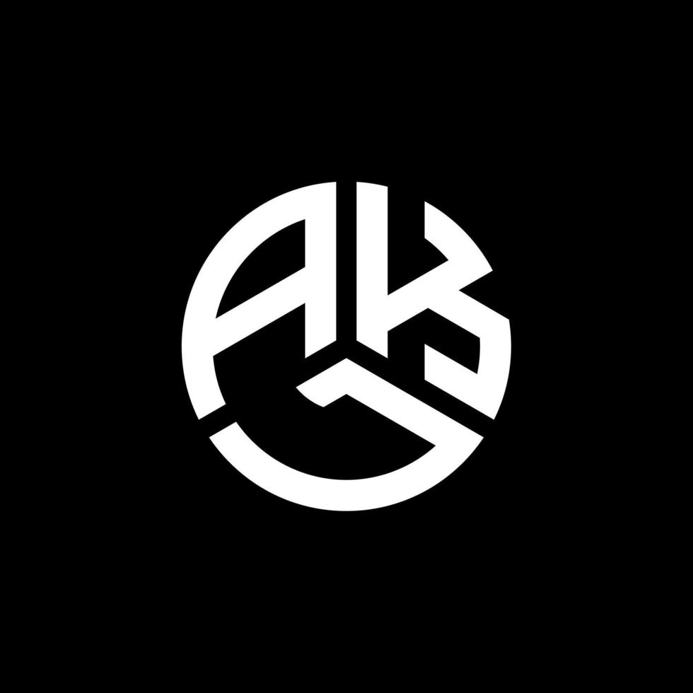création de logo de lettre akl sur fond blanc. concept de logo de lettre initiales créatives akl. conception de lettre akl. vecteur