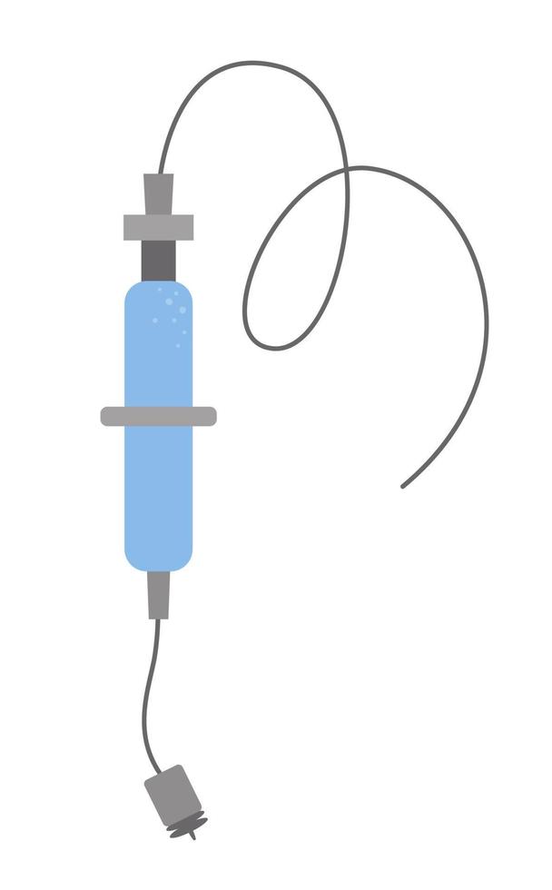 icône de vecteur plat iv. image de matériel médical isolé sur fond blanc. concept de soins de santé, de recherche et de laboratoire. bilan de santé ou clipart de traitement