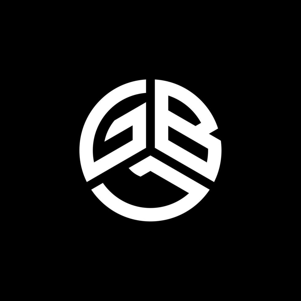 création de logo de lettre gbl sur fond blanc. concept de logo de lettre initiales créatives gbl. conception de lettre gbl. vecteur