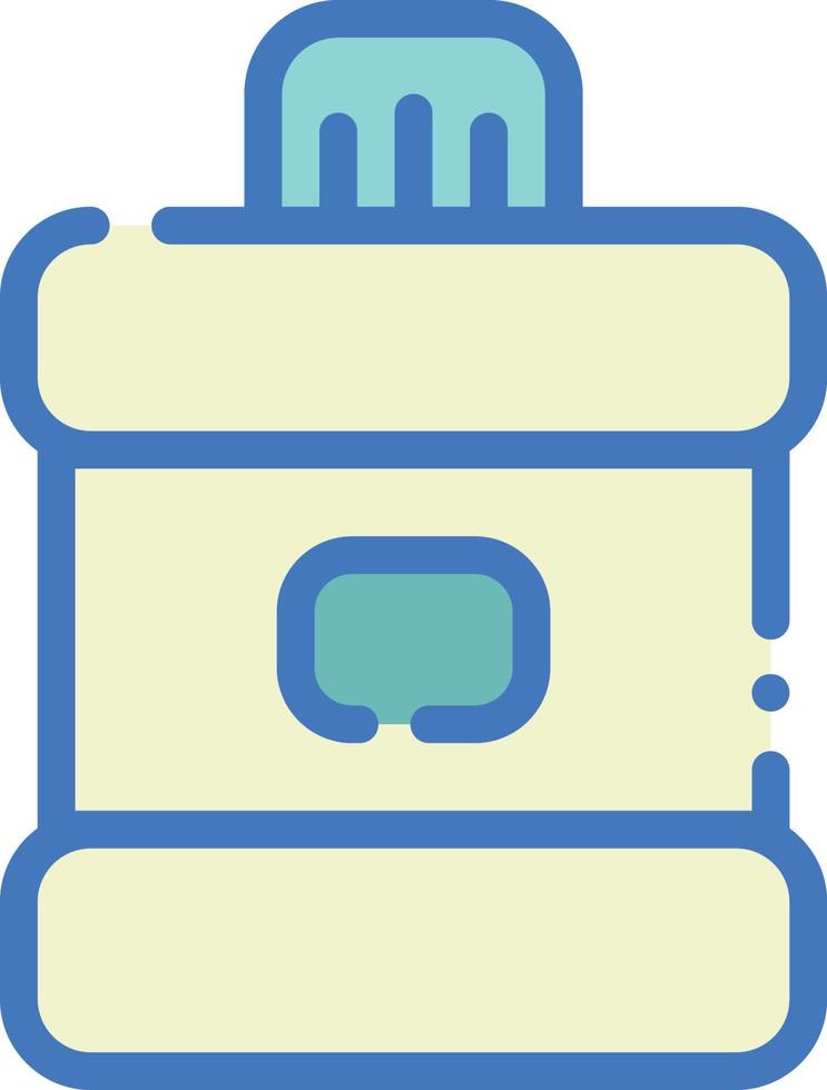 illustration d'icône de lavage de bouche avec un style plat vecteur