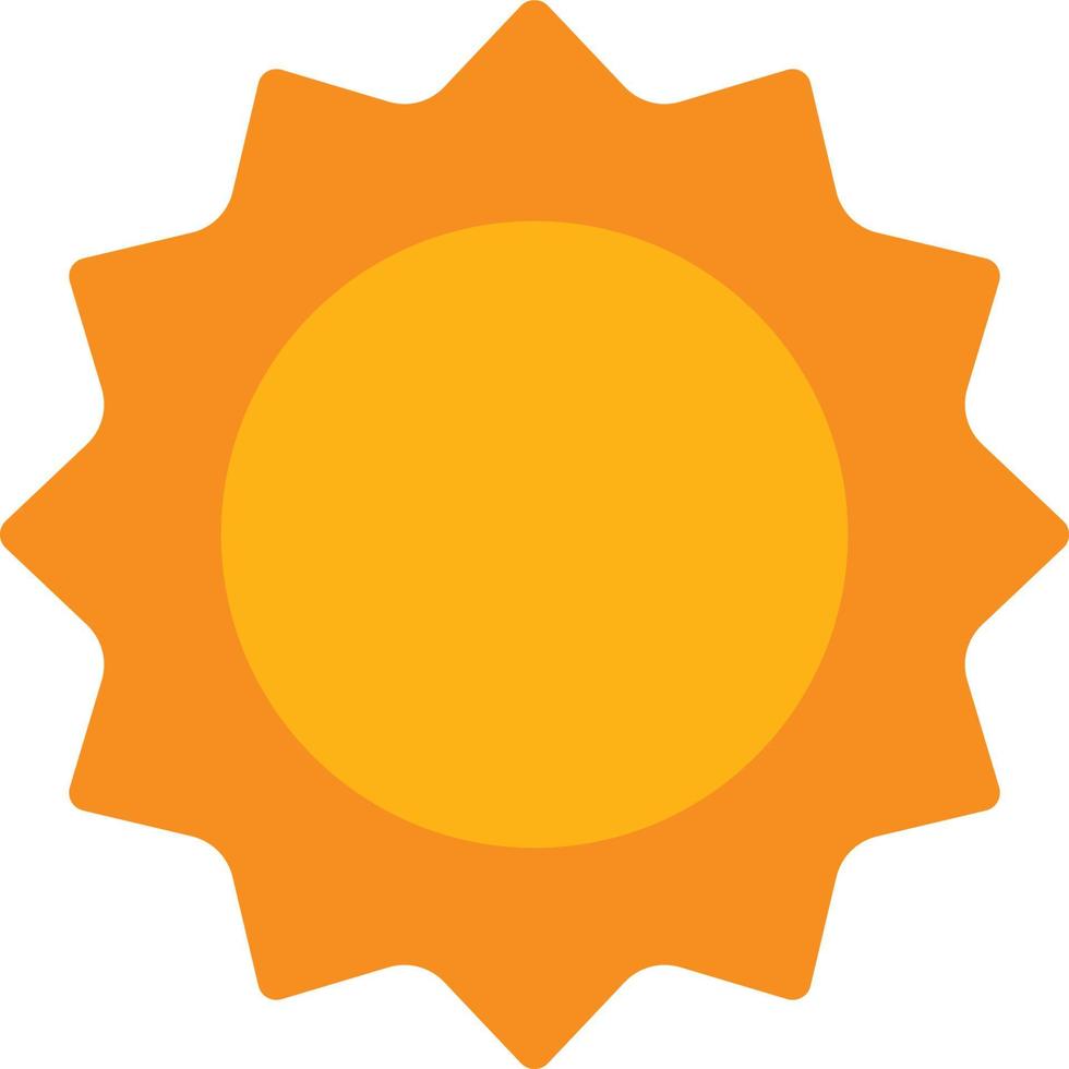 illustration d'icône de soleil vecteur