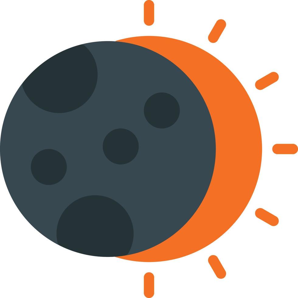 illustration d'icône d'éclipse vecteur