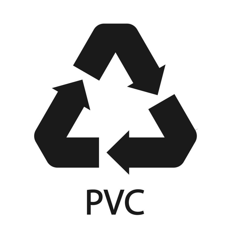 symbole d'icône en polyéthylène haute densité 03 pvc vecteur