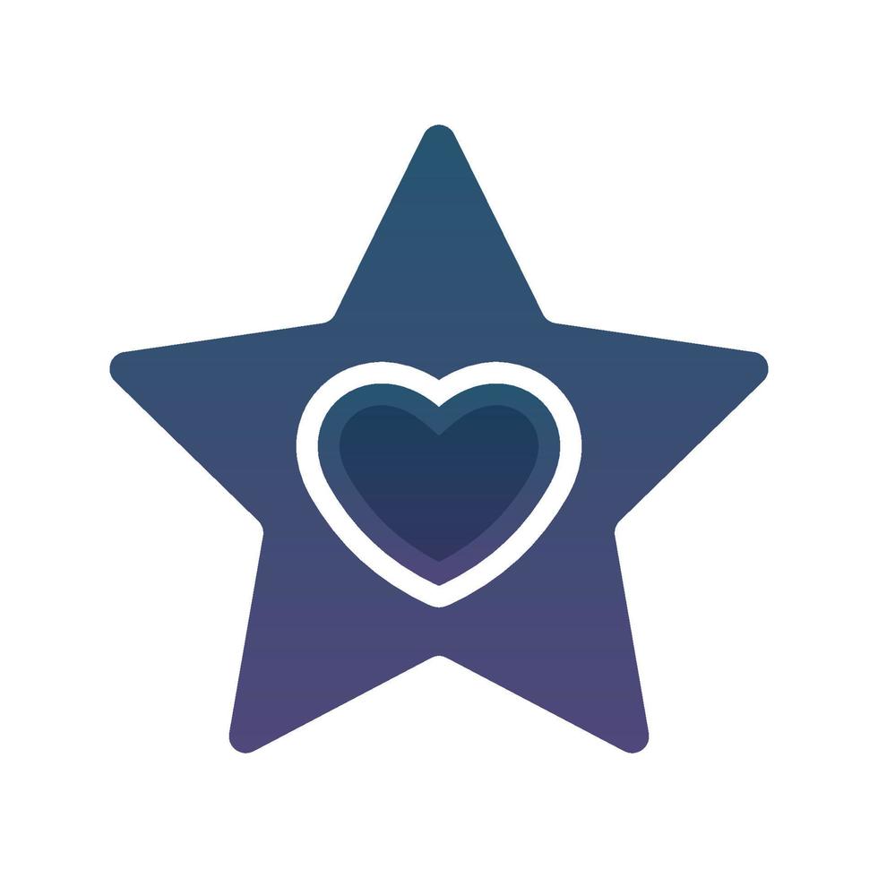 icône de modèle de conception d'élément de logo d'amour étoile vecteur