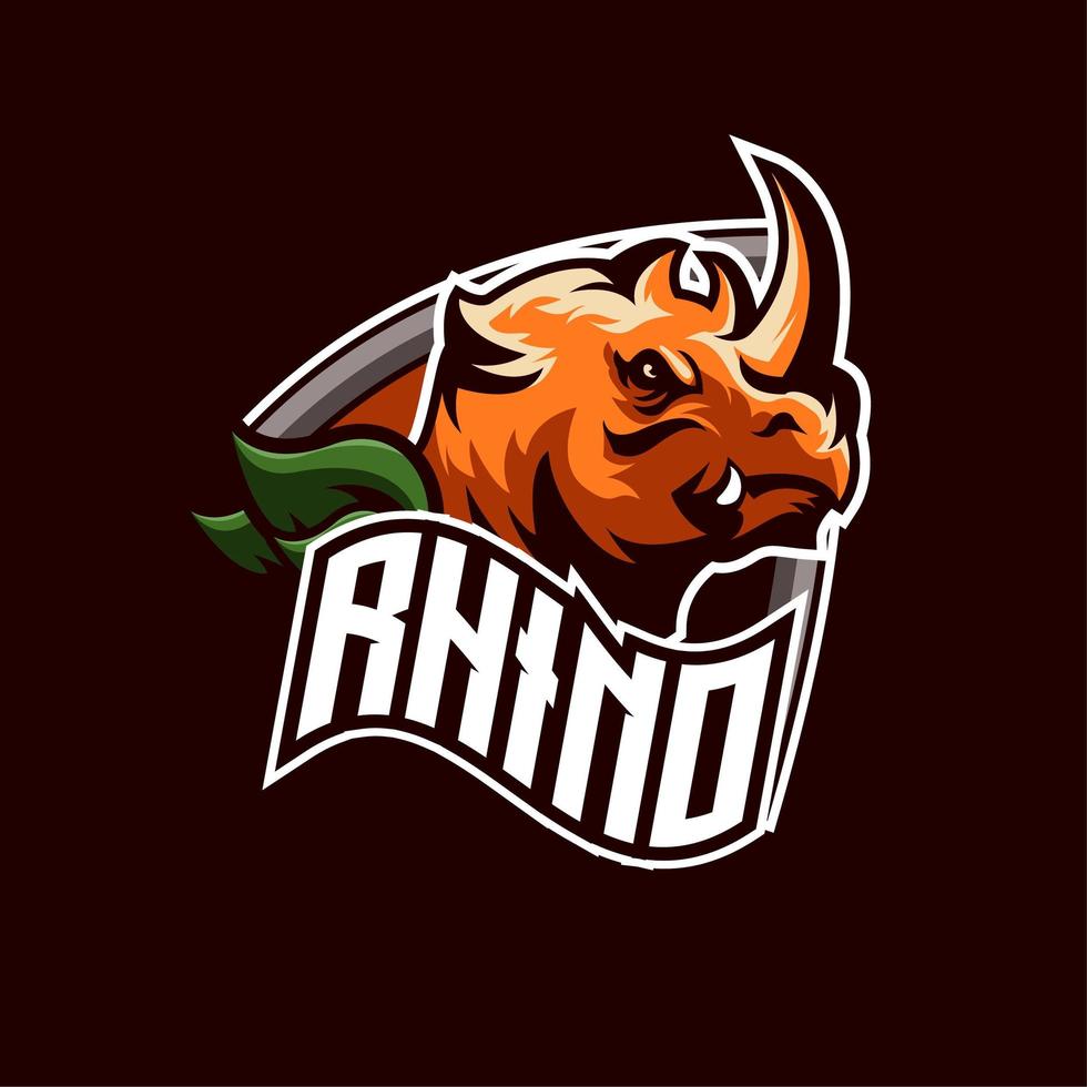 Emblème de l&#39;équipe Rhino vecteur