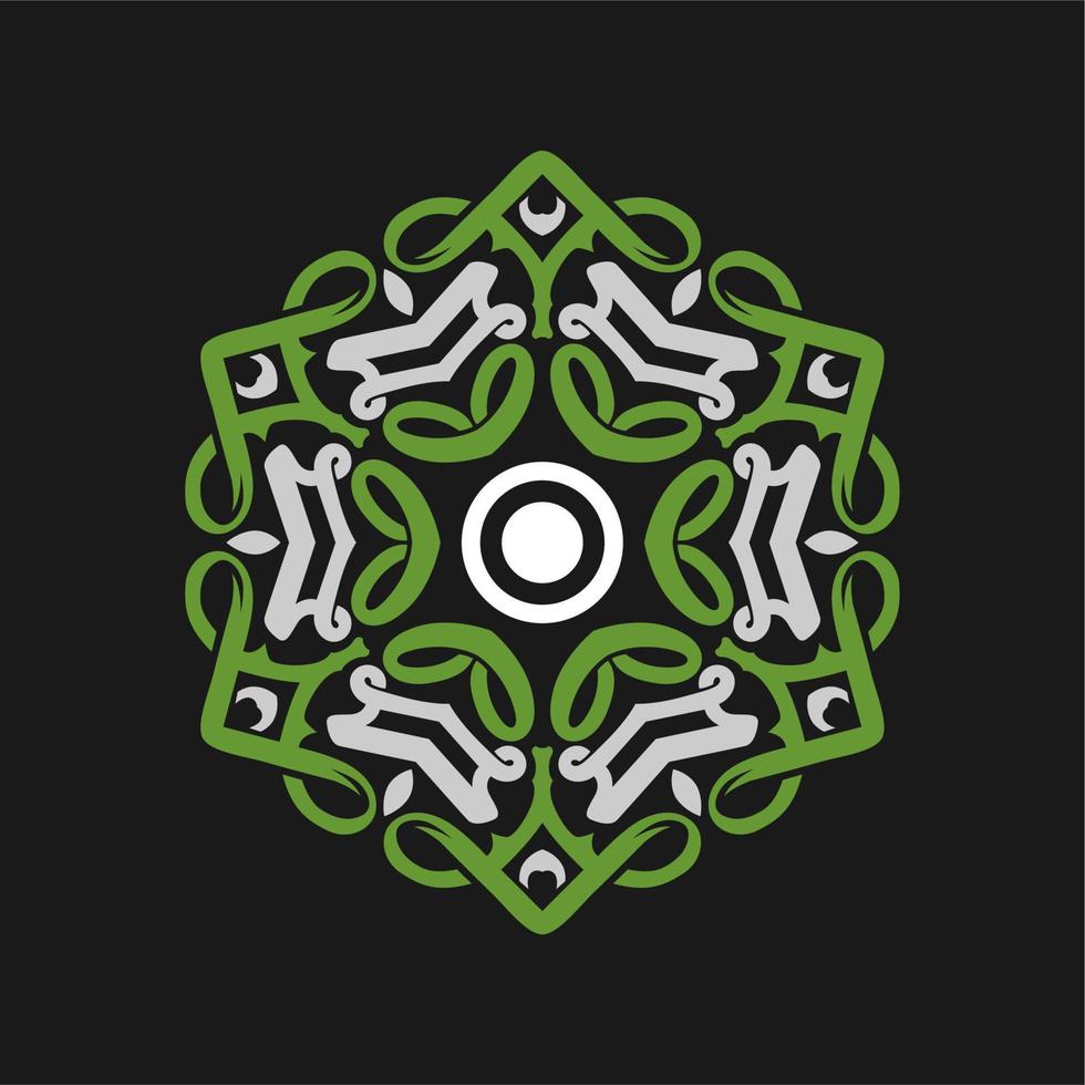 ornement de mandala de vecteur. éléments décoratifs d'époque. motif rond oriental. motifs islamiques, arabes, indiens, turcs, pakistanais, chinois, ottomans. vecteur libre