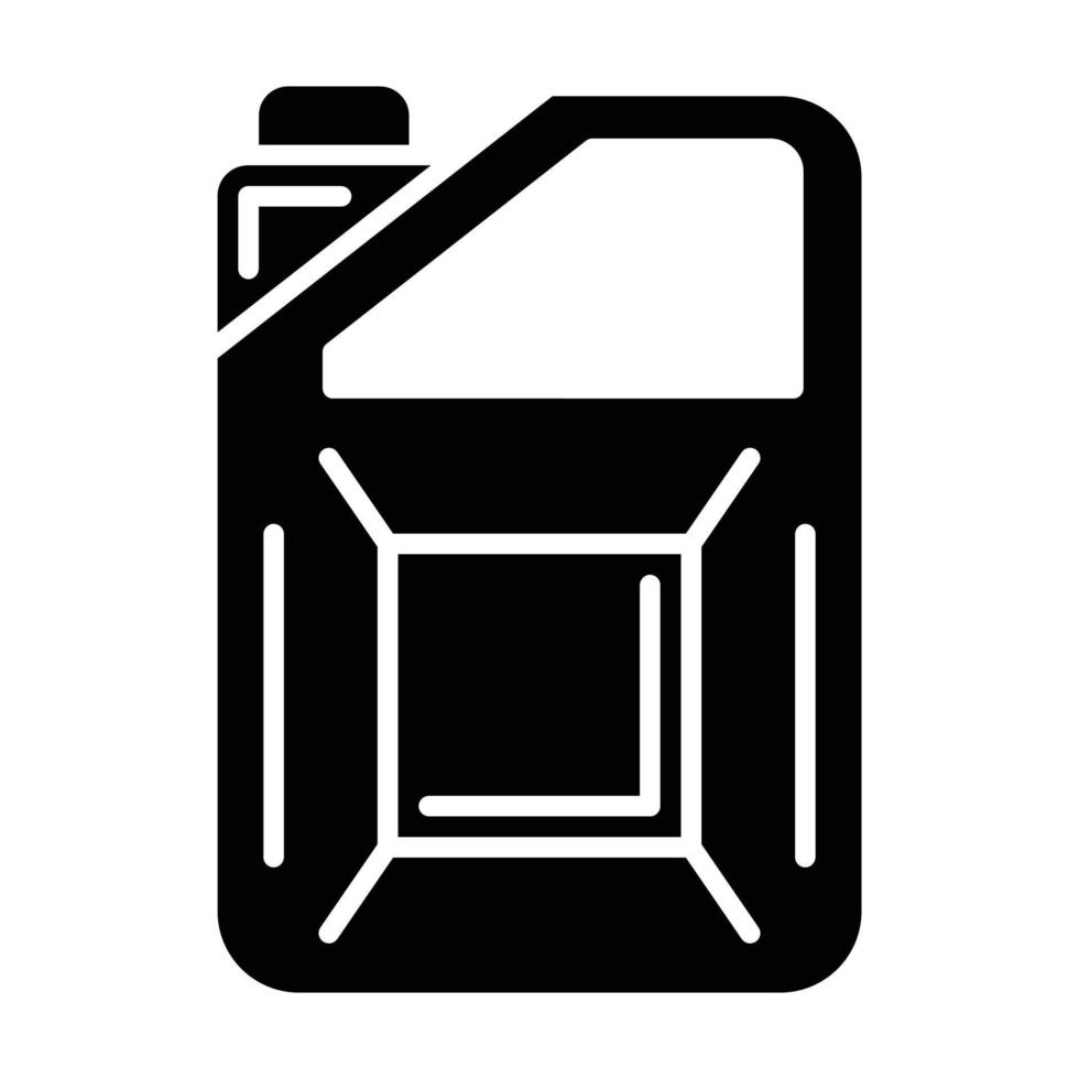 icône de glyphe de jerrycan vecteur