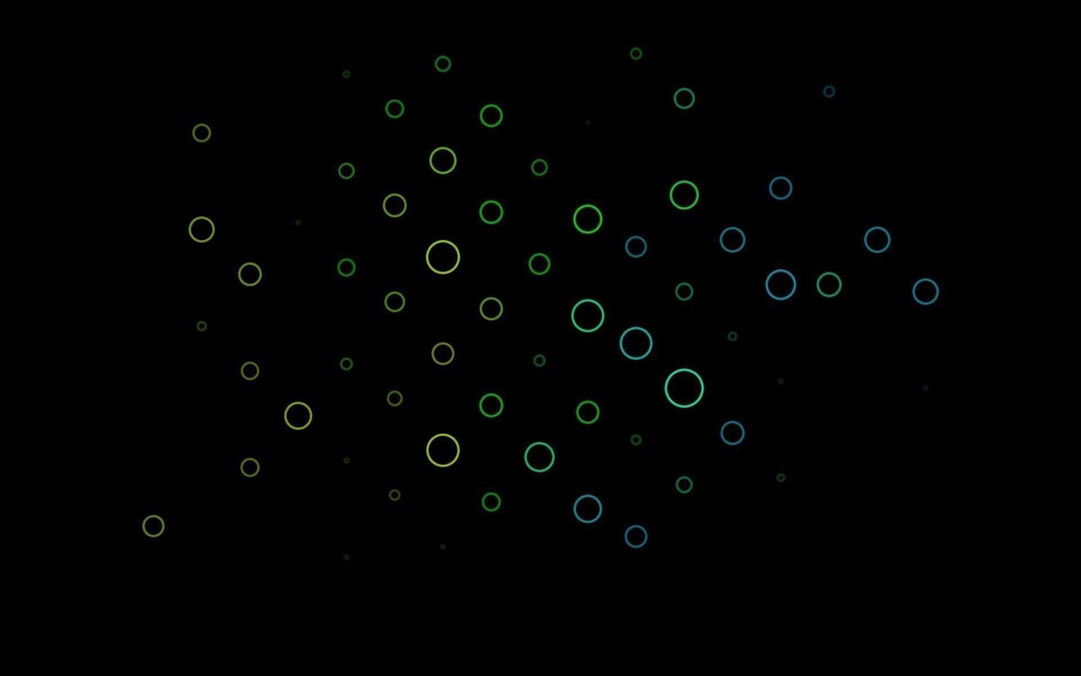 multicolore foncé, motif vectoriel arc-en-ciel avec des sphères.