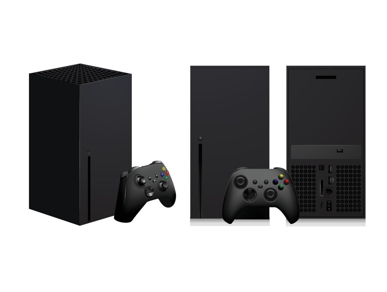 console jeu élément variété vecteur jouer prochaine génération contrôleur brouillon divertir xbsx xbox x box