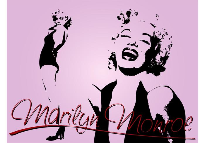 Affiche de Marilyn vecteur