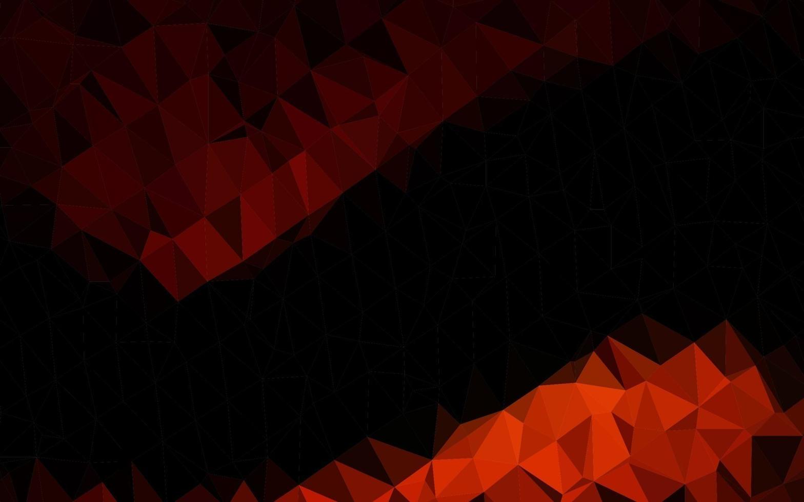 texture de mosaïque triangle vecteur rouge foncé.