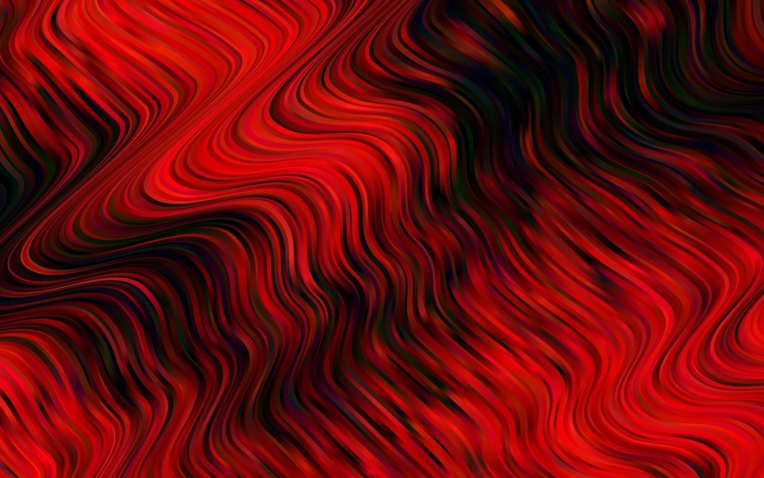 modèle vectoriel rouge clair avec des lignes, des ovales.