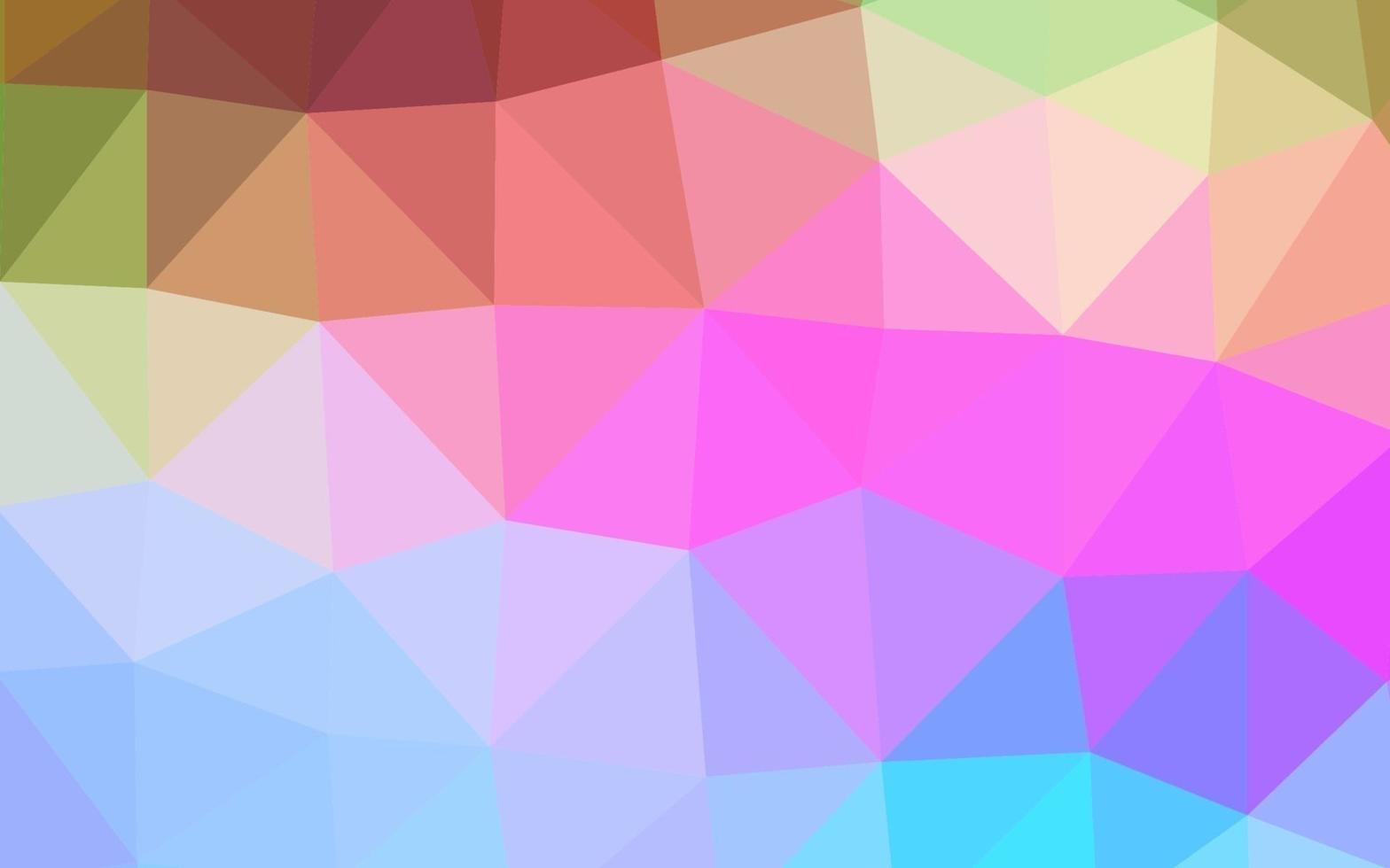 modèle polygonal de vecteur multicolore clair et arc-en-ciel.