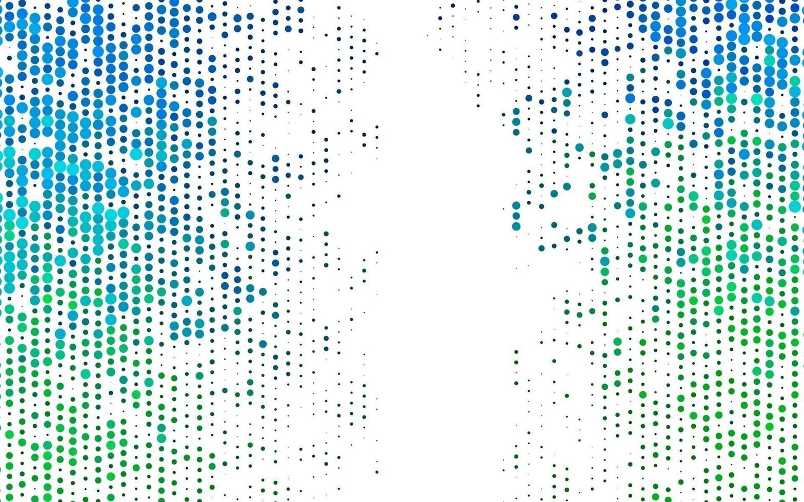 couverture vectorielle bleu clair et vert avec des taches. vecteur