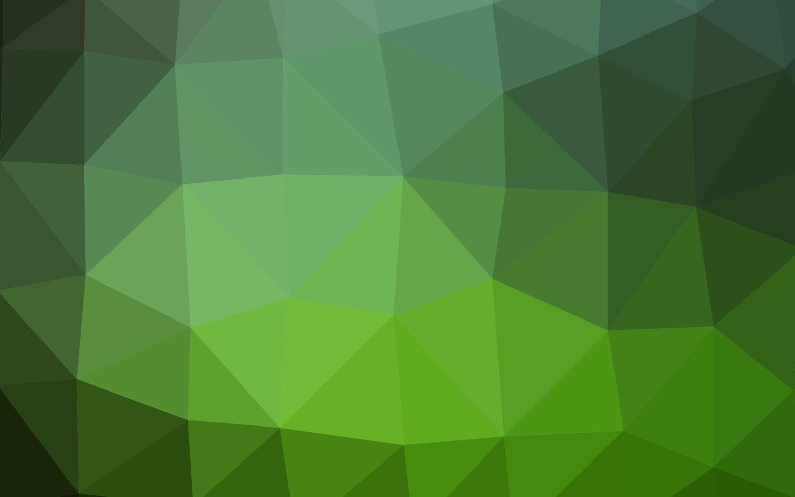modèle triangulaire brillant de vecteur vert foncé.