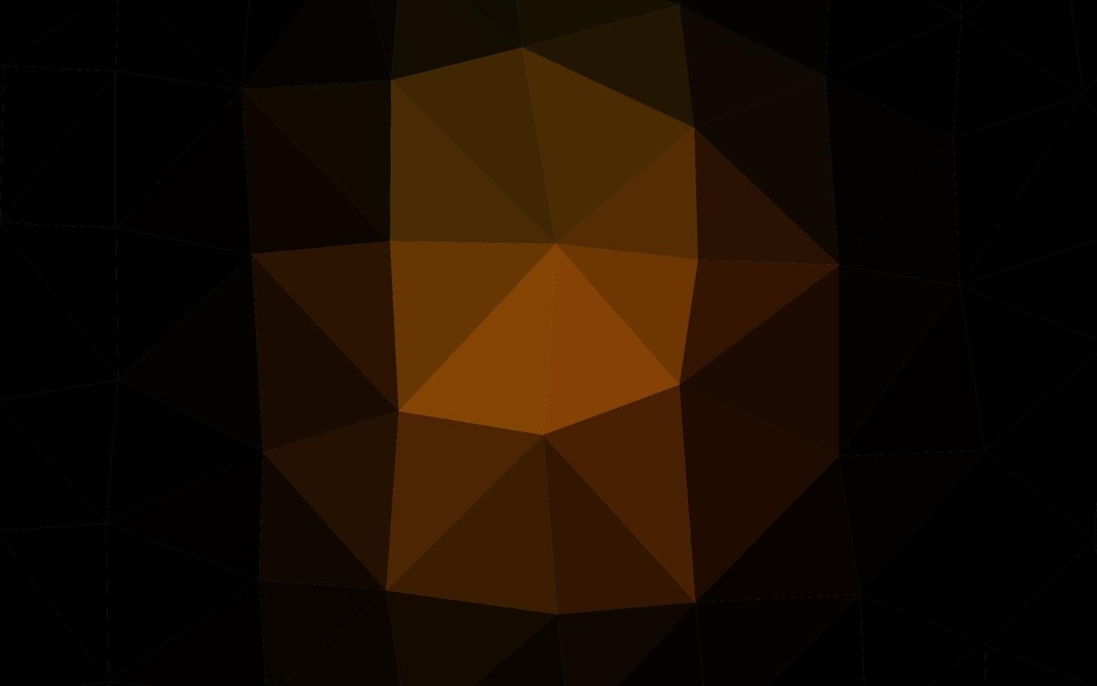 disposition abstraite de polygone vectoriel jaune foncé, orange.