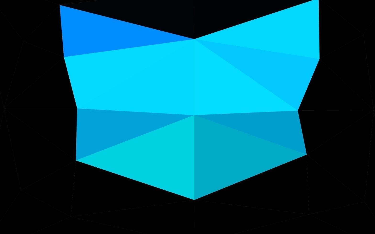 modèle polygonal de vecteur bleu clair.