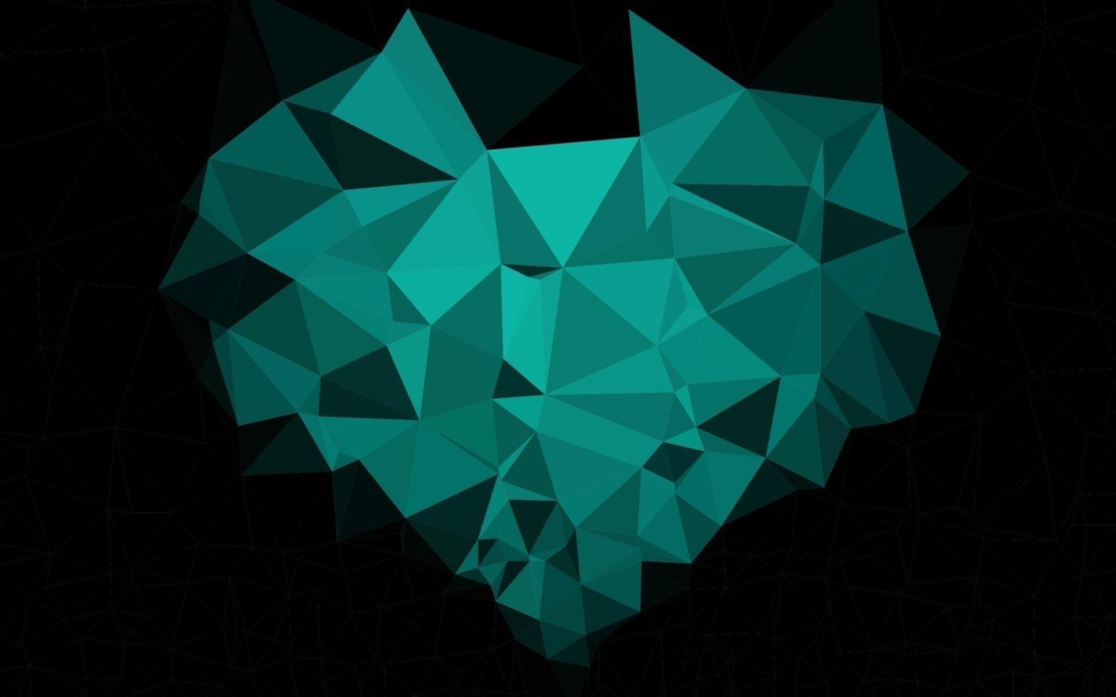 motif triangulaire brillant de vecteur vert foncé.