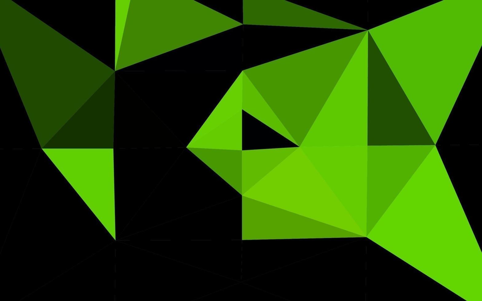 modèle polygonal de vecteur vert foncé.