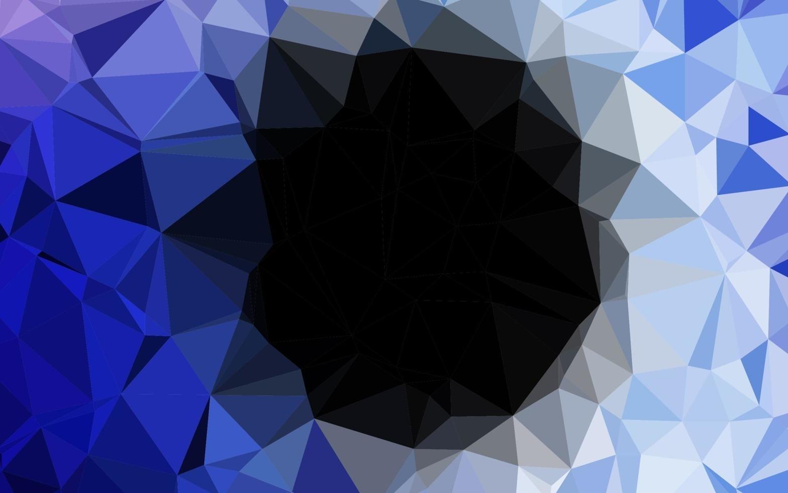 toile de fond abstrait polygone vecteur bleu foncé.