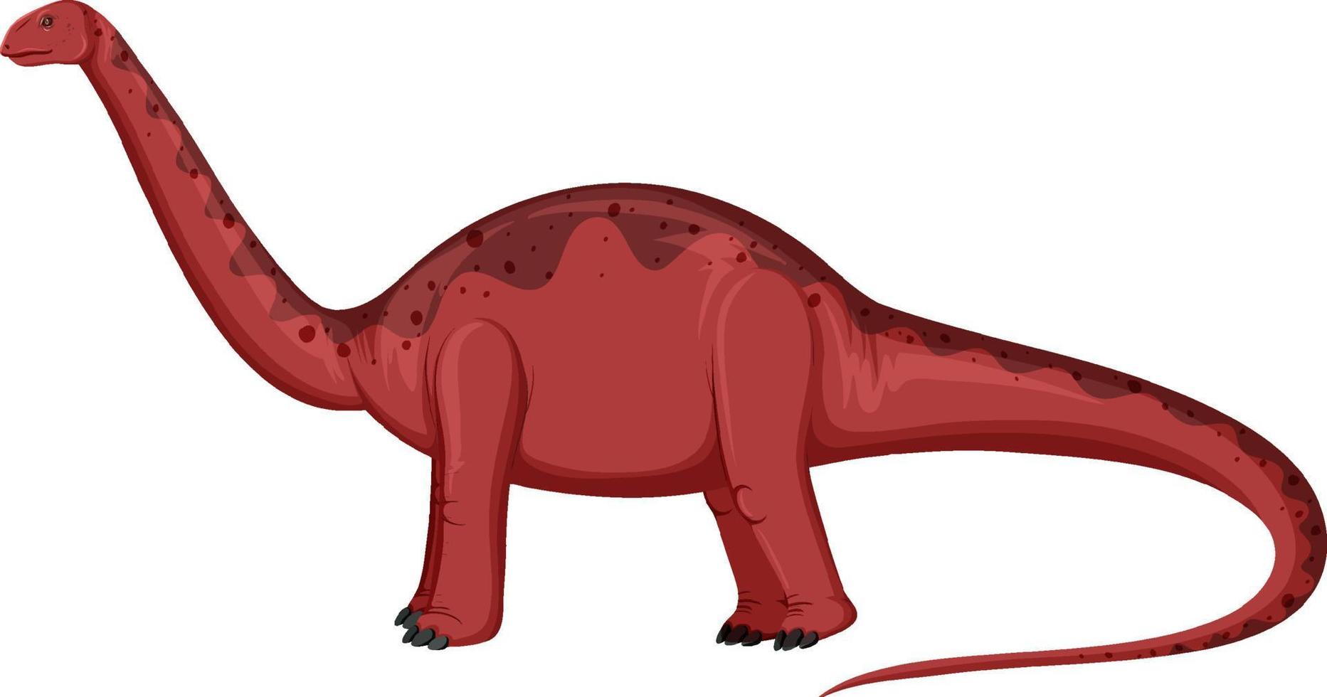 Dinosaure Aptosaurus sur fond blanc vecteur