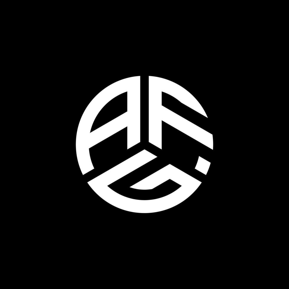 création de logo de lettre afg sur fond blanc. concept de logo de lettre initiales créatives afg. conception de lettre afg. vecteur