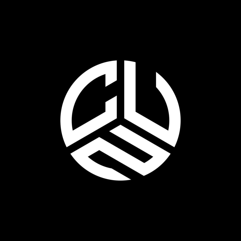 création de logo de lettre cun sur fond blanc. cun concept de logo de lettre initiales créatives. conception de lettre cun. vecteur
