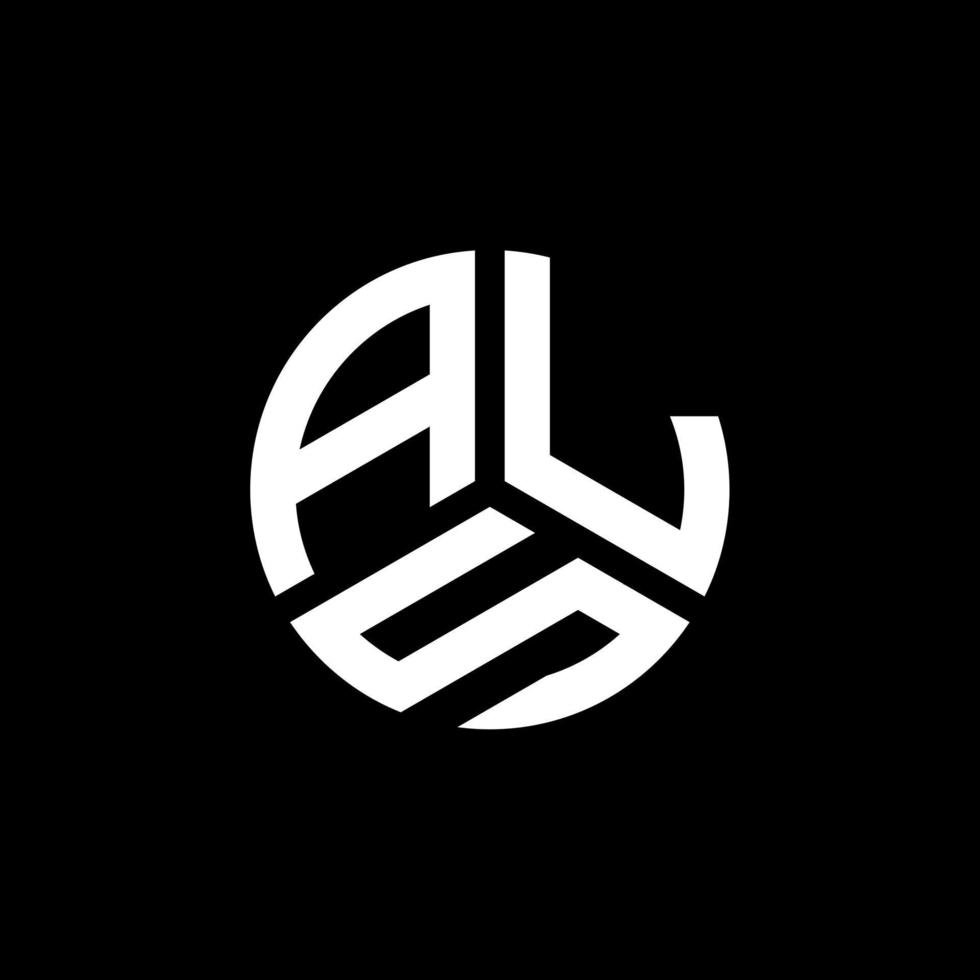 création de logo de lettre als sur fond blanc. concept de logo de lettre initiales créatives als. conception de lettre als. vecteur