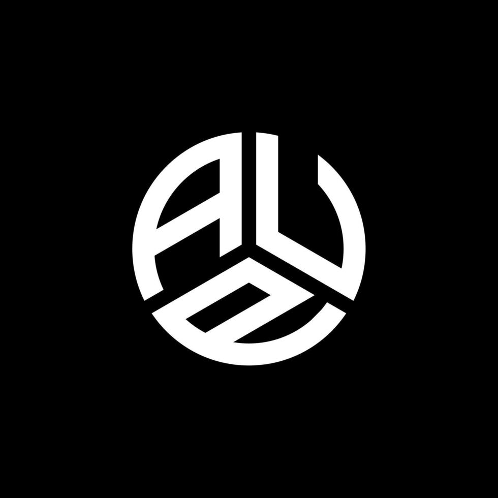 création de logo de lettre aup sur fond blanc. aup concept de logo de lettre initiales créatives. conception de lettre aup. vecteur