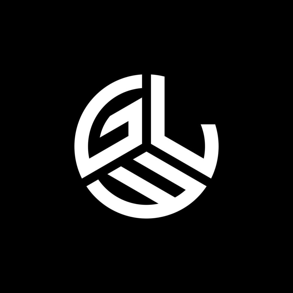 création de logo de lettre glw sur fond blanc. concept de logo de lettre initiales créatives glw. conception de lettre glw. vecteur