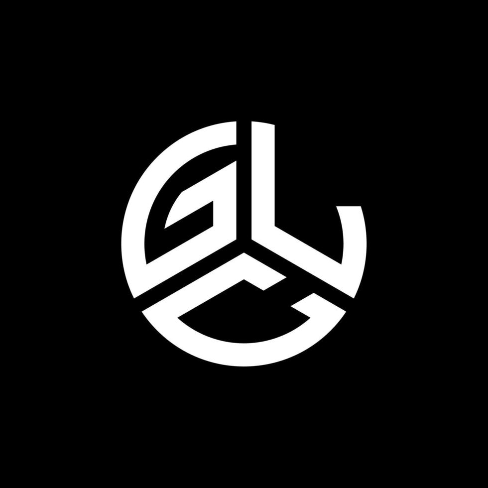 création de logo de lettre glc sur fond blanc. concept de logo de lettre initiales créatives glc. conception de lettre glc. vecteur
