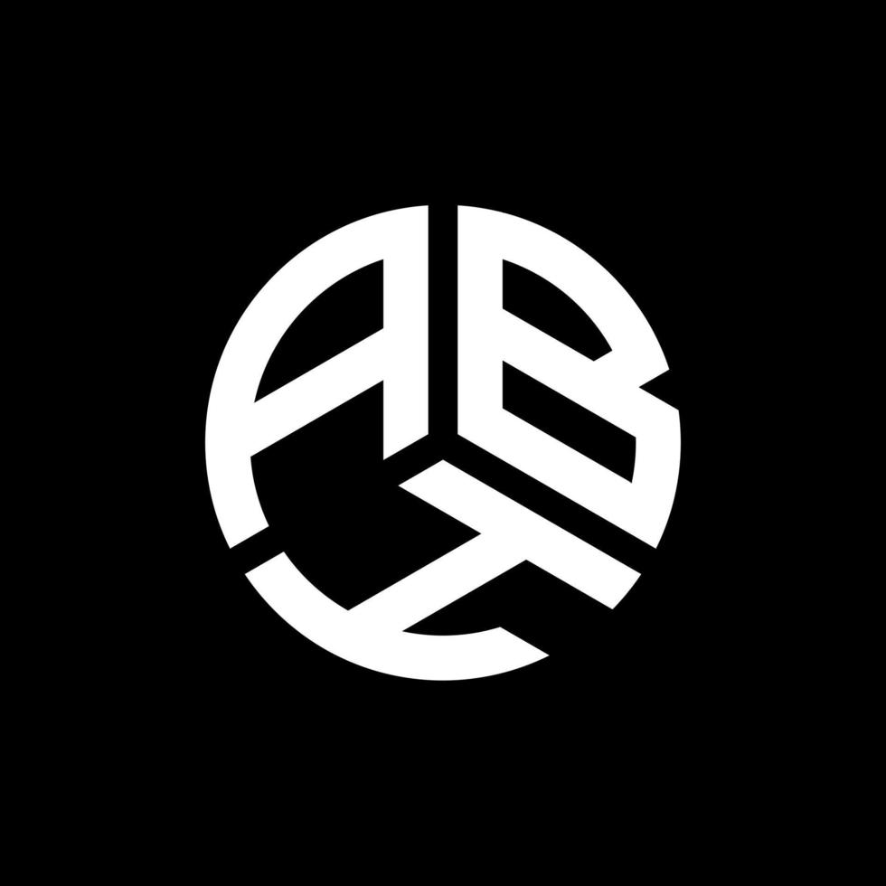 création de logo de lettre abh sur fond blanc. abh concept de logo de lettre initiales créatives. conception de lettre abh. vecteur