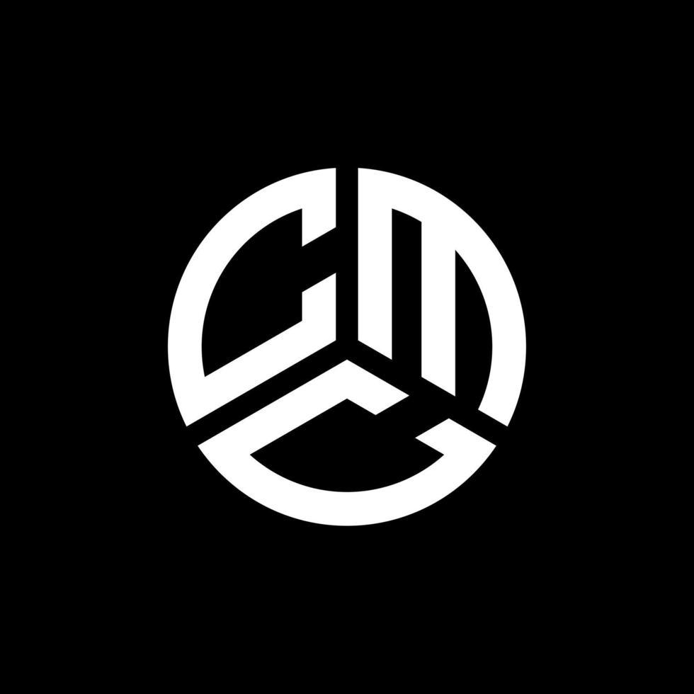 création de logo de lettre cmc sur fond blanc. concept de logo de lettre initiales créatives cmc. conception de lettre cmc. vecteur