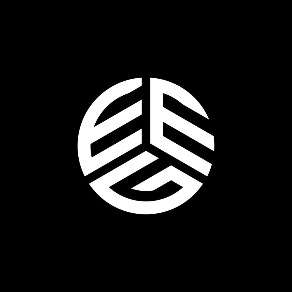 création de logo de lettre eeg sur fond blanc. concept de logo de lettre initiales créatives eeg. conception de lettre eeg. vecteur