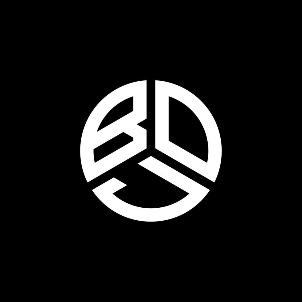création de logo de lettre boj sur fond blanc. boj creative initiales lettre logo concept. conception de lettre boj. vecteur