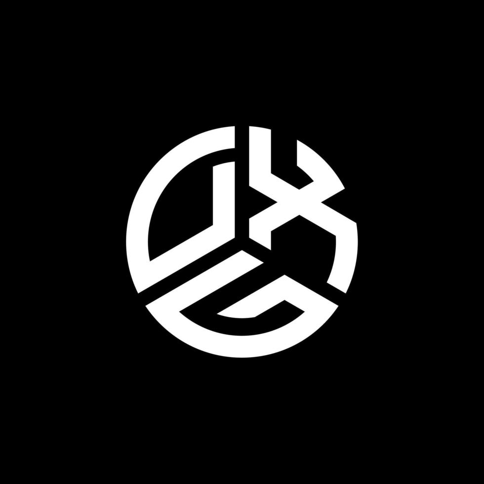 création de logo de lettre dxg sur fond blanc. concept de logo de lettre initiales créatives dxg. conception de lettre dxg. vecteur