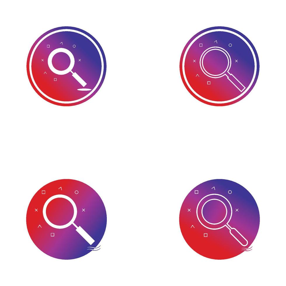 arrière-plan de conception d'icône de logo vectoriel de recherche