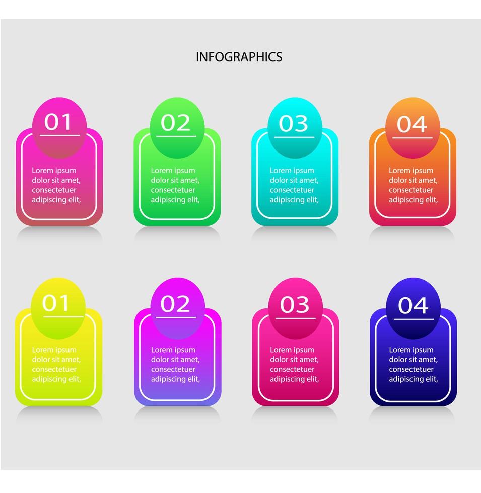 modèle de conception infographique vecteur