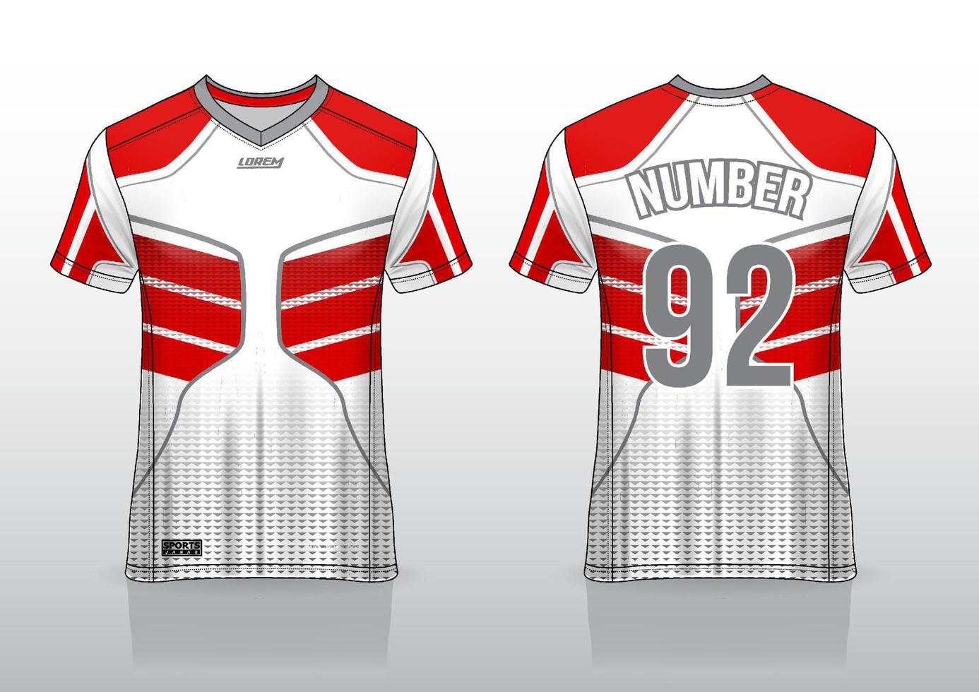 conception de maillot de football pour les sports de plein air vecteur