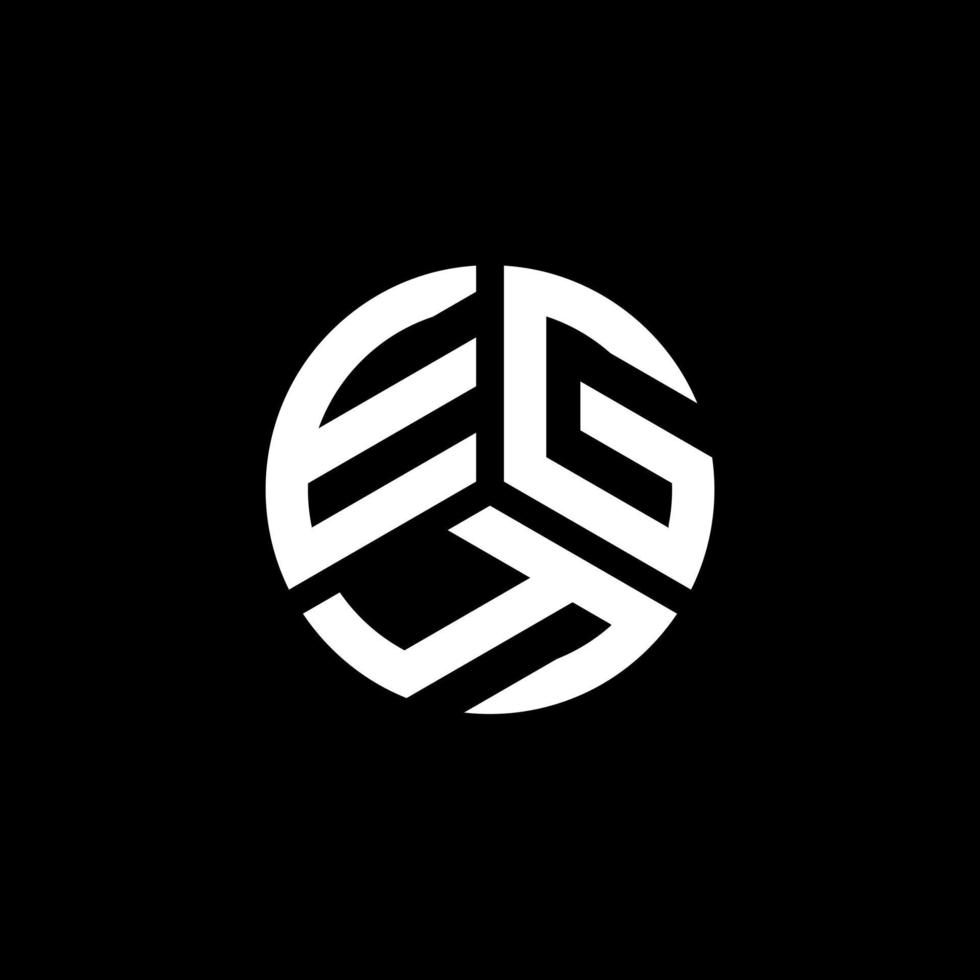 création de logo de lettre egy sur fond blanc. concept de logo de lettre initiales créatives egy. conception de lettre egy. vecteur