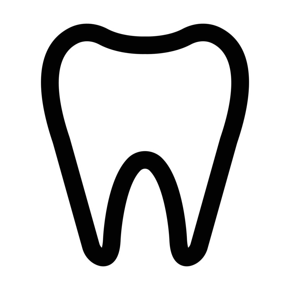 icône de vecteur de dents dentaires qui convient au travail commercial et la modifie ou la modifie facilement