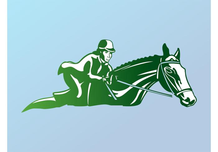 Logo de l'équitation vecteur