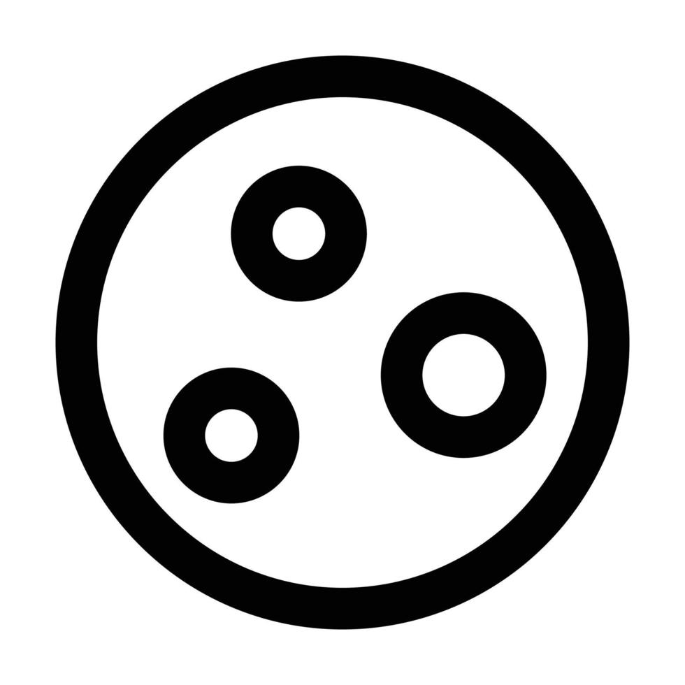 icône de vecteur de lune qui convient aux travaux commerciaux et la modifie ou la modifie facilement