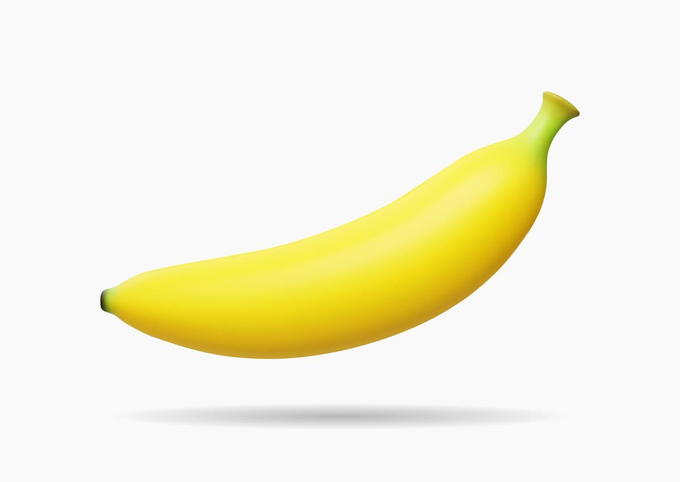 3d illustration vectorielle réaliste de banane fruit vecteur