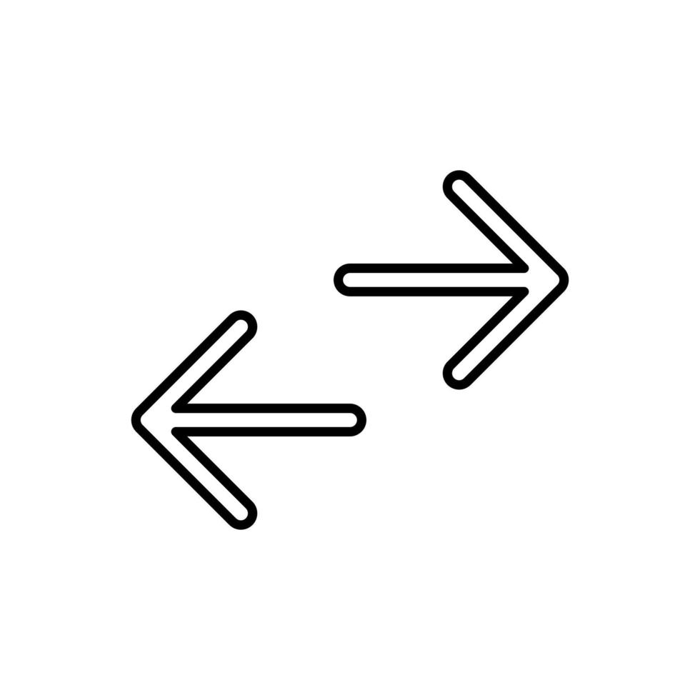 icône de vecteur de flèche d'échange