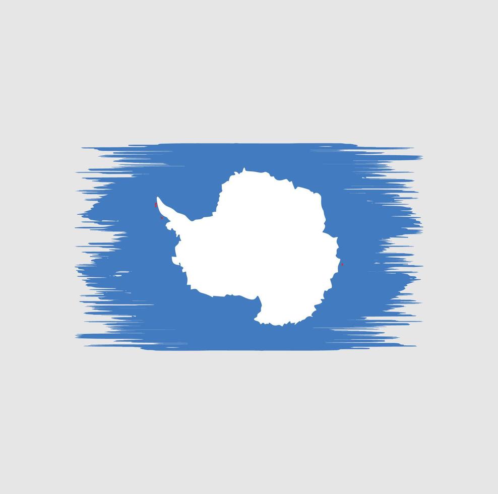 brosse drapeau antarctique vecteur