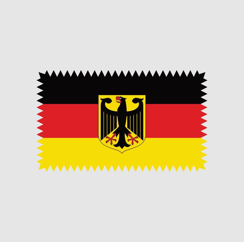 conception vectorielle du drapeau allemand. drapeau national vecteur