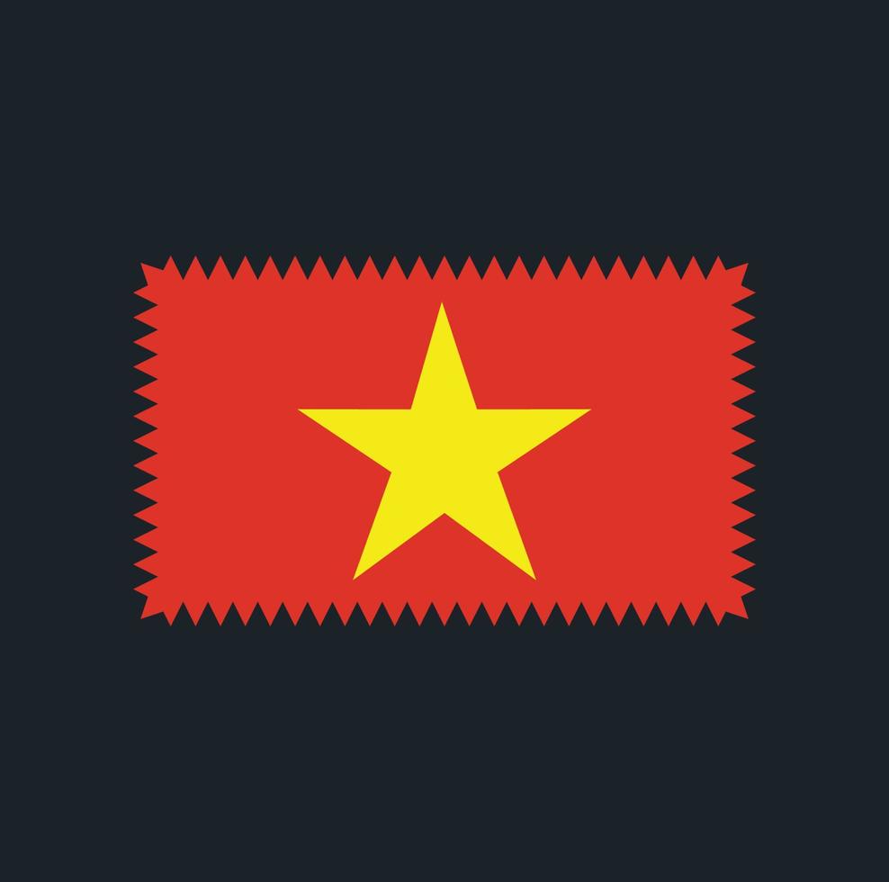 conception de vecteur de drapeau vietnamien. drapeau national