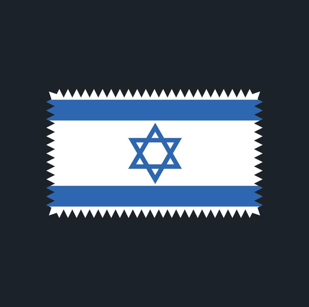 conception de vecteur de drapeau d'Israël. drapeau national