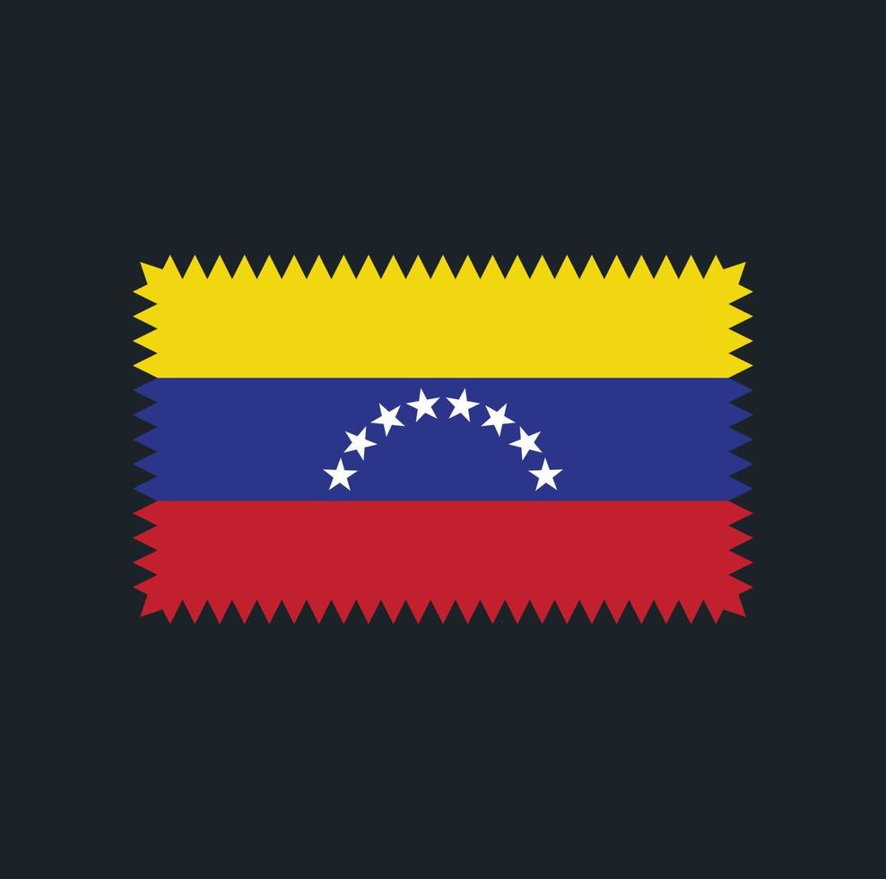 conception de vecteur de drapeau du venezuela. drapeau national